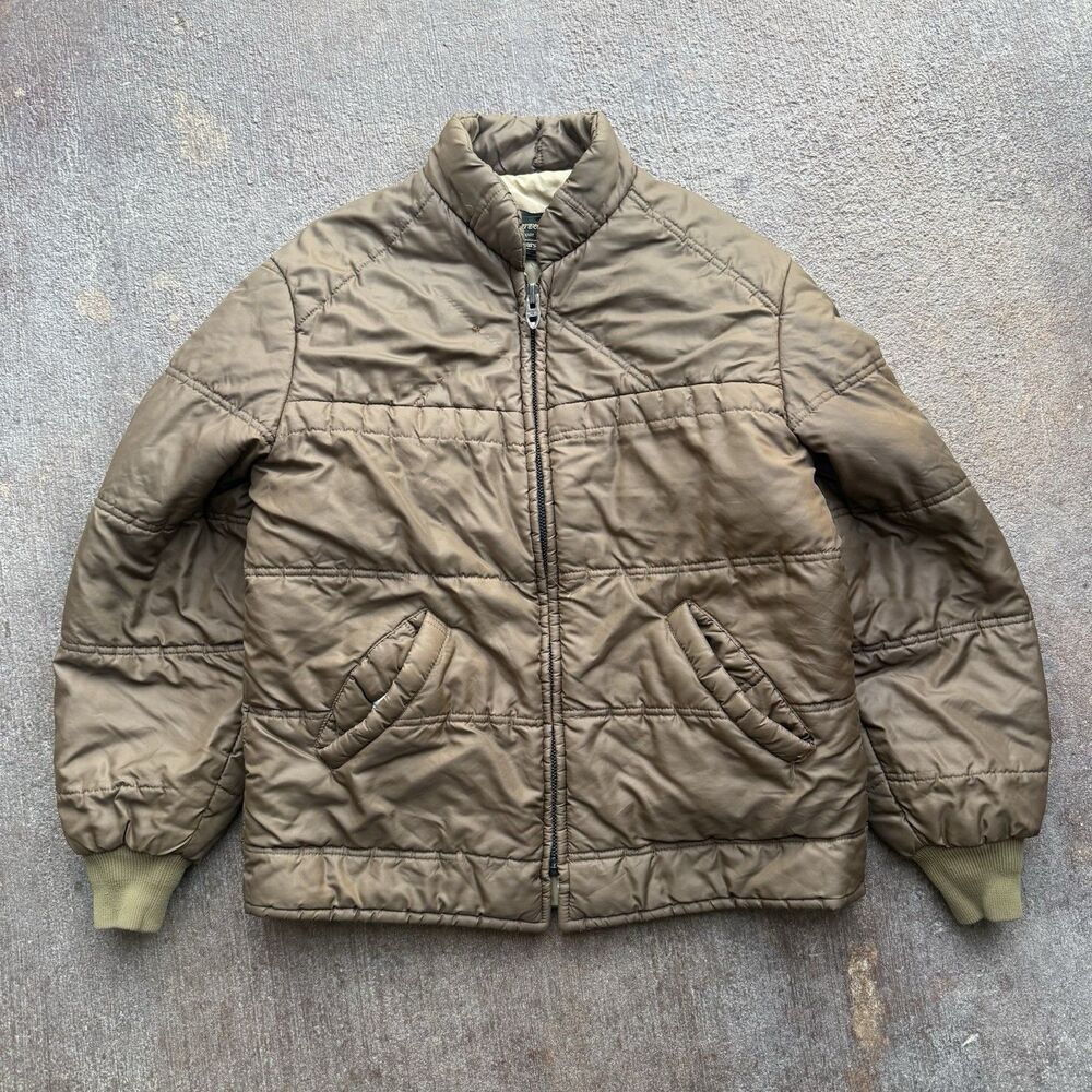70s True Vintage Talon Zip Sears Puffer Cost Size Medium